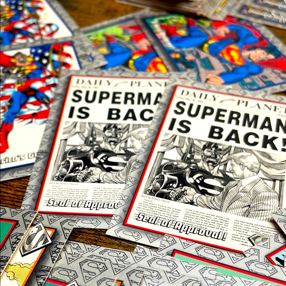 Return of Superman Trading Cards